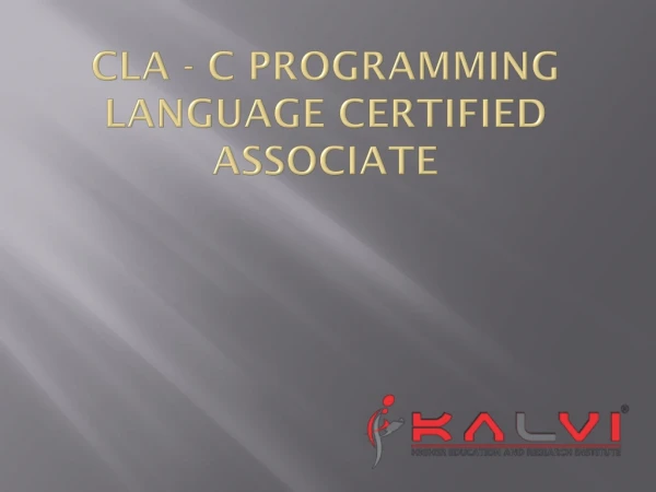 cla c programming language certified associate
