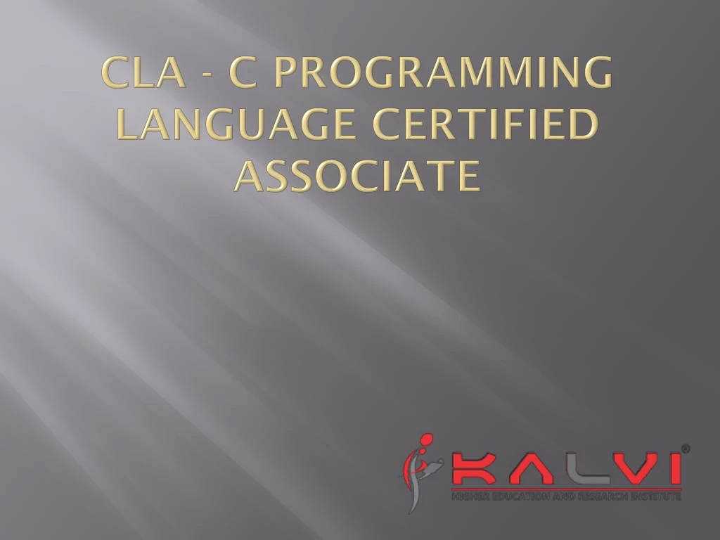 cla c programming language certified associate