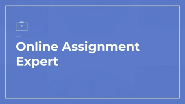 online assignment expert