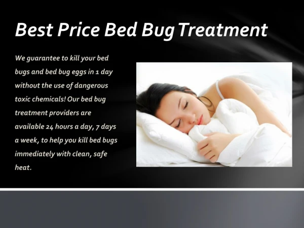 best price bed bug treatment