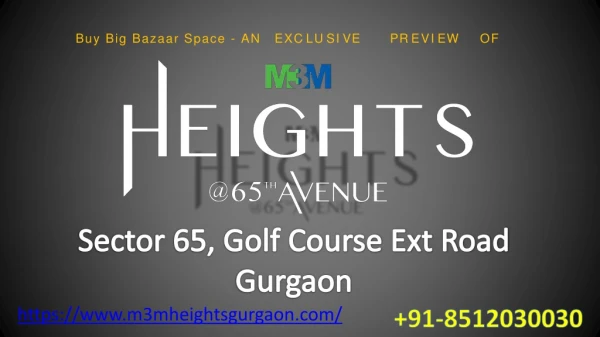 M3M Heights Gurgaon - elitelandbase.com