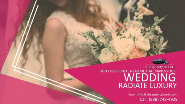 Party Bus Rental Near Me That Makes Your Wedding Radiate Luxury