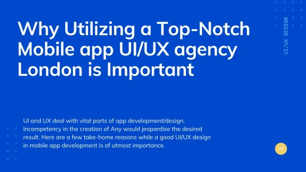 5 Reasons Why UI/UX matters in Apps