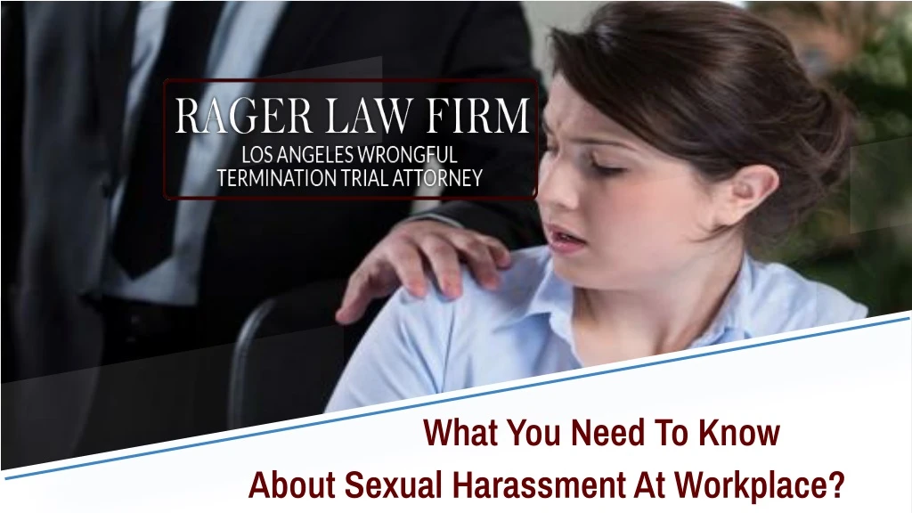 what you need to know about sexual harassment