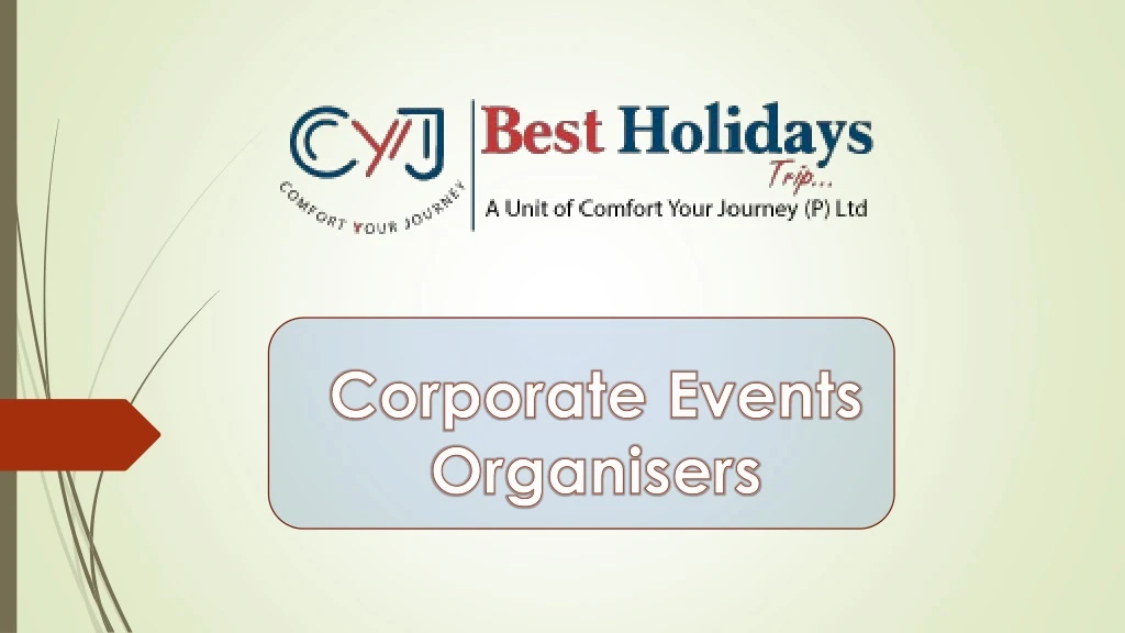 corporate events organisers