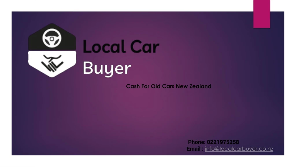cash for old cars new zealand