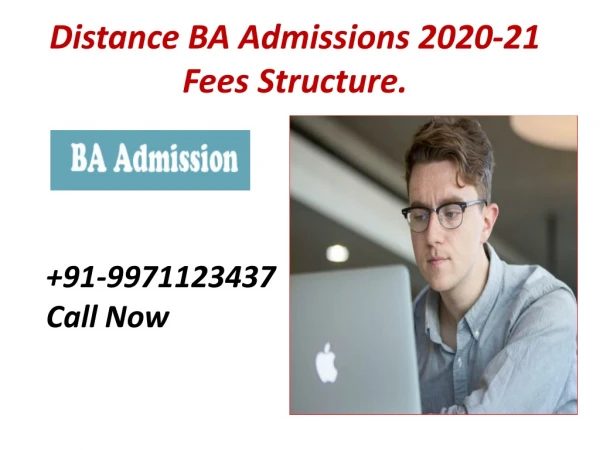 Distance BA Admissions 2020-21 Fees Structure.9971123437