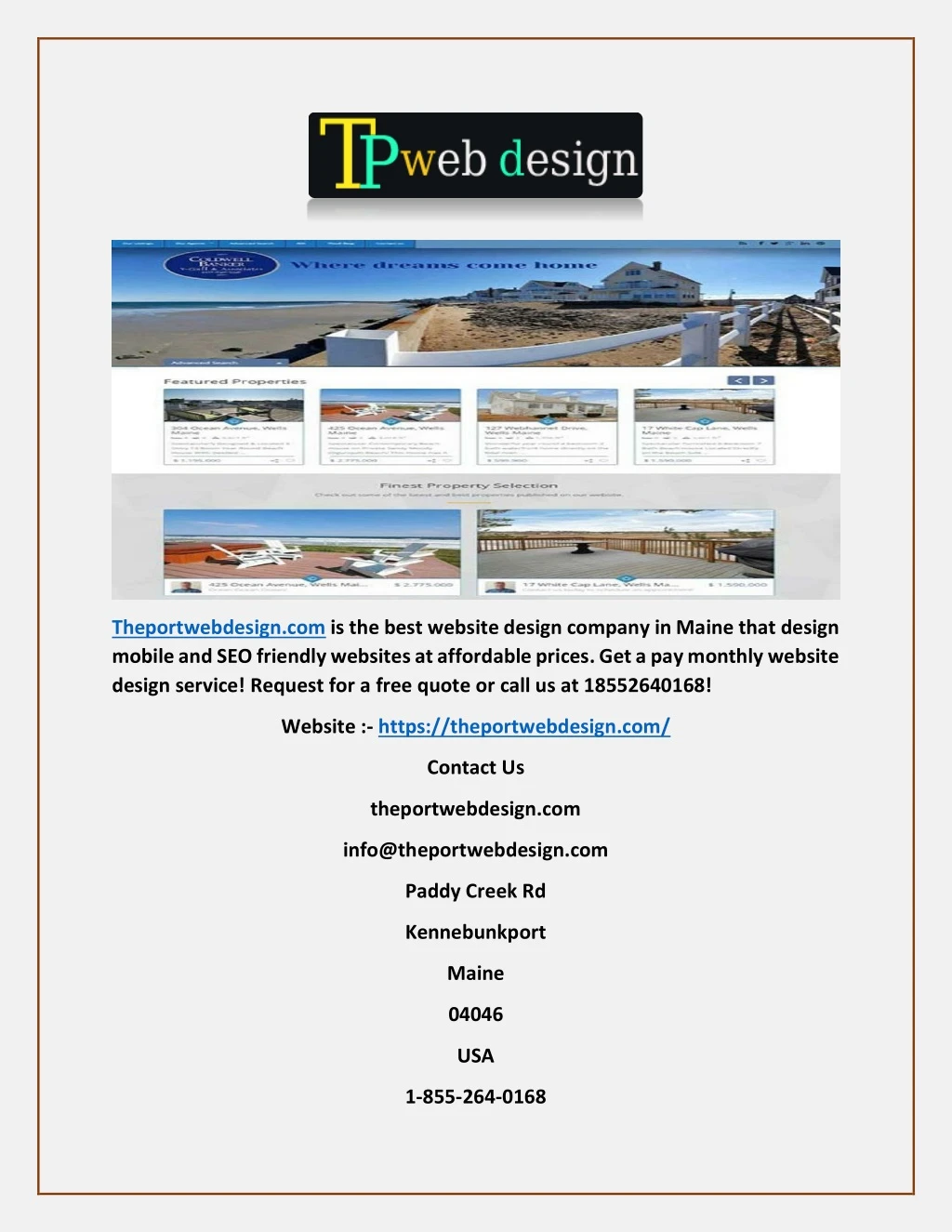 theportwebdesign com is the best website design