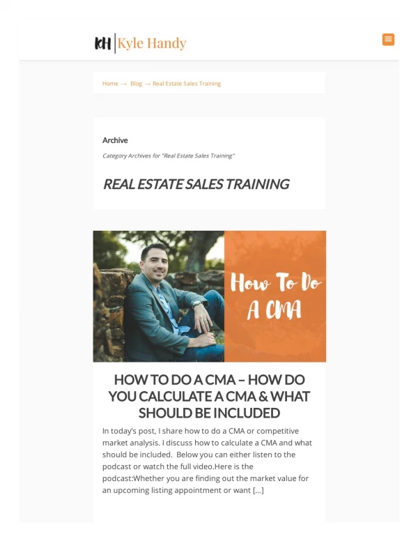 Real Estate Sales Training