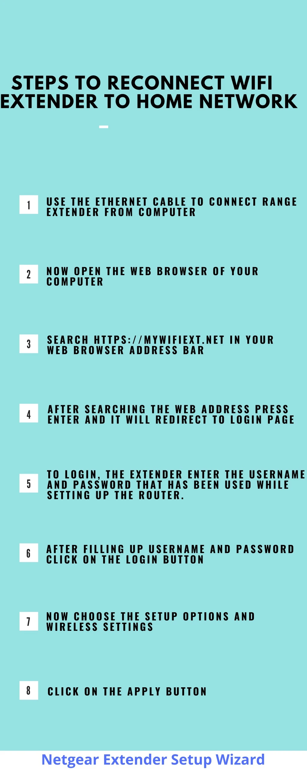 steps to reconnect wifi extender to home network