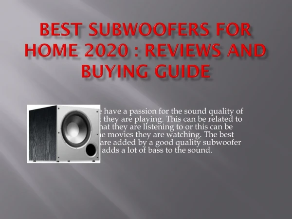 Get Sony Wireless Subwoofer