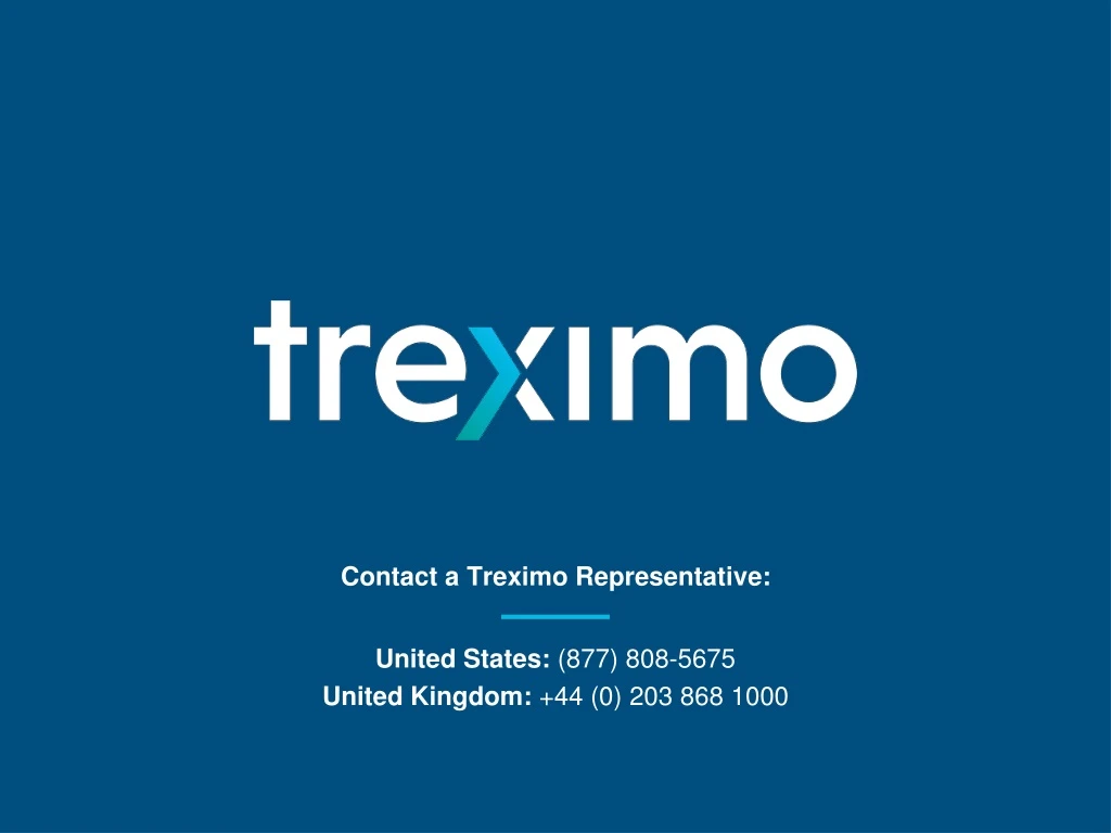 contact a treximo representative