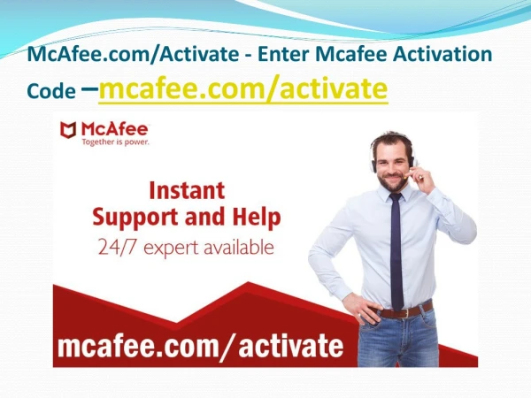 McAfee.com/Activate - Enter Mcafee Activation Code
