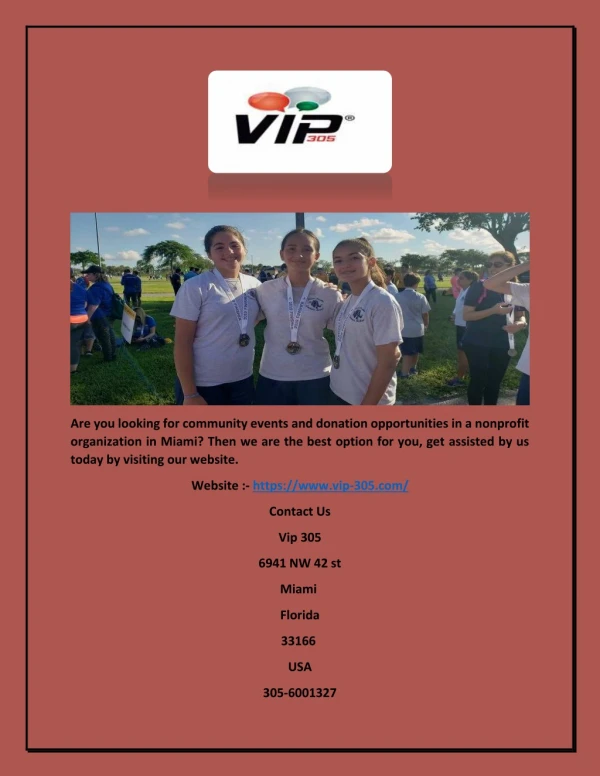 Fundraising Events in Miami - Vip-305.com