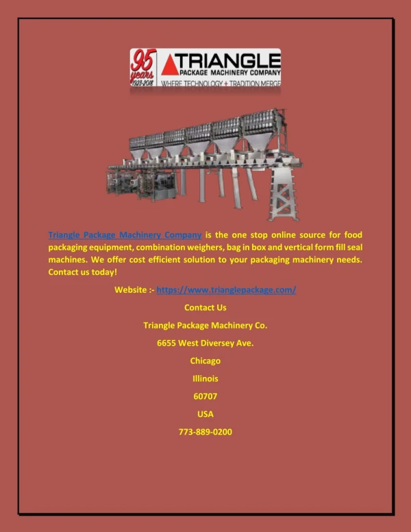triangle package machinery company