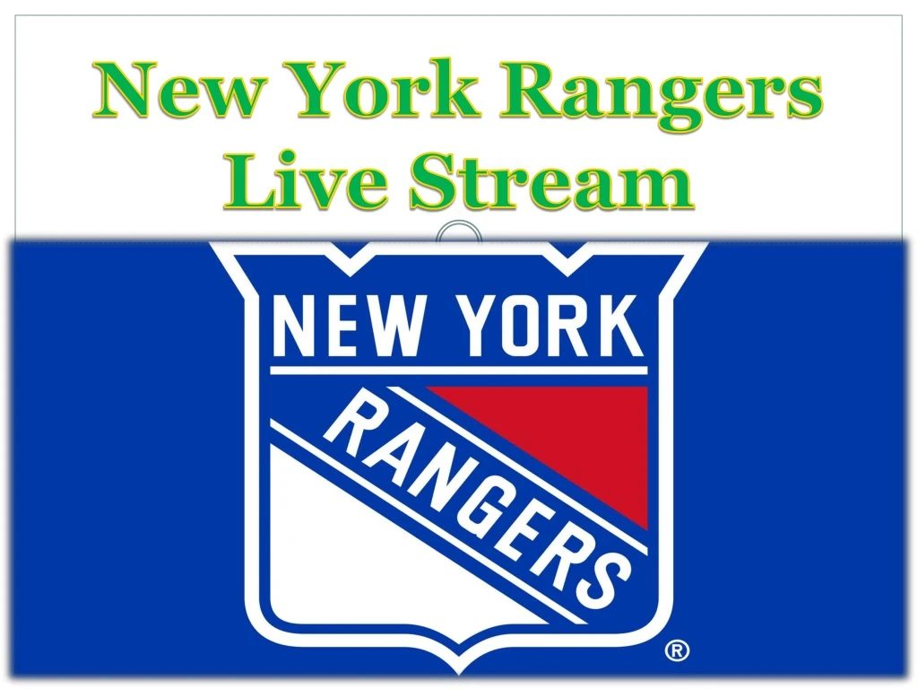new york rangers live stream
