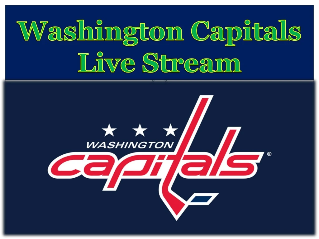 washington capitals live stream