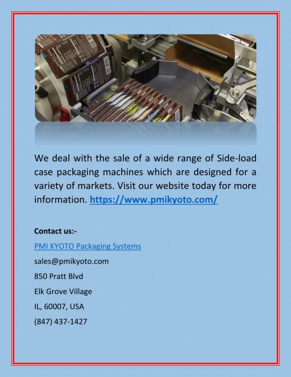 we deal with the sale of a wide range of side