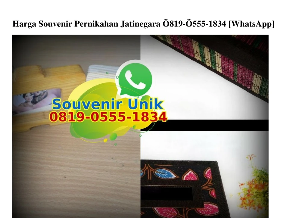 harga souvenir pernikahan jatinegara 819 555 1834