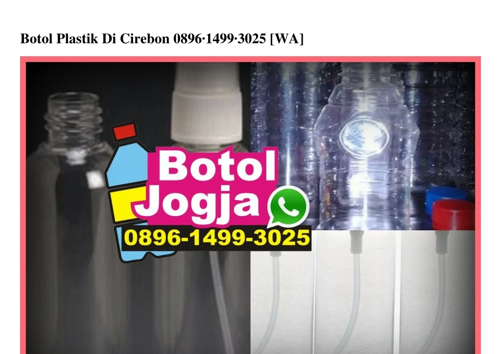 botol plastik di cirebon 0896 1499 3025 wa