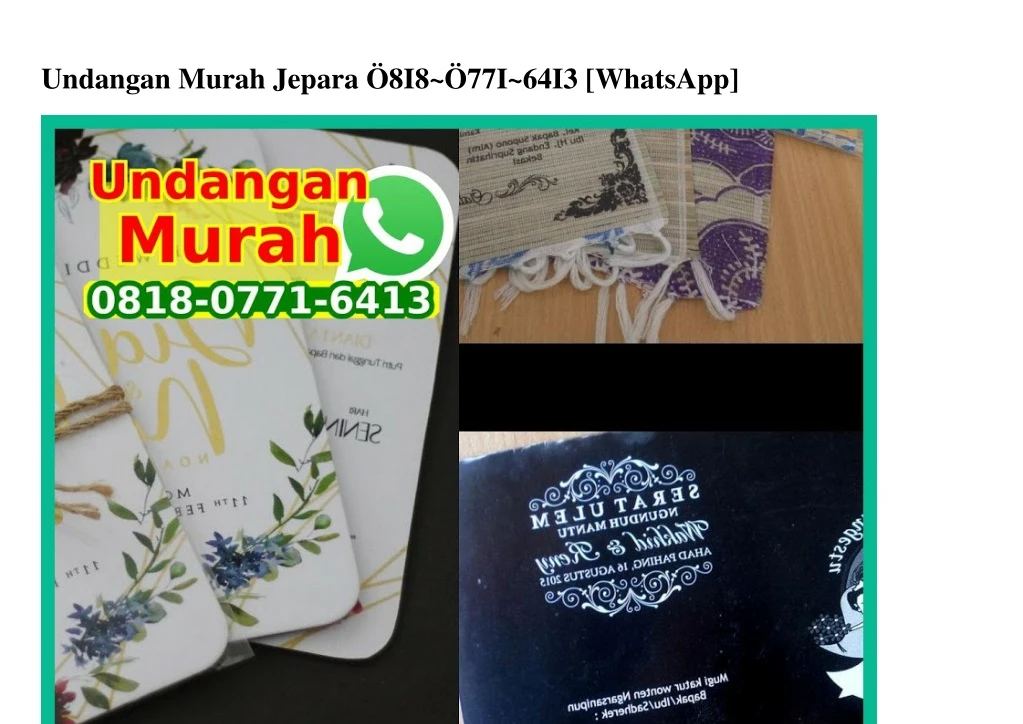 undangan murah jepara 8i8 77i 64i3 whatsapp