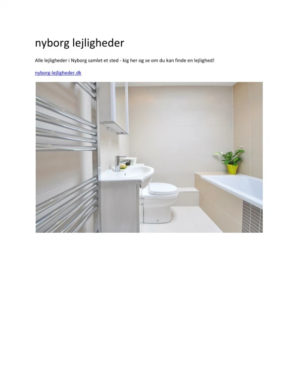 nyborg lejligheder