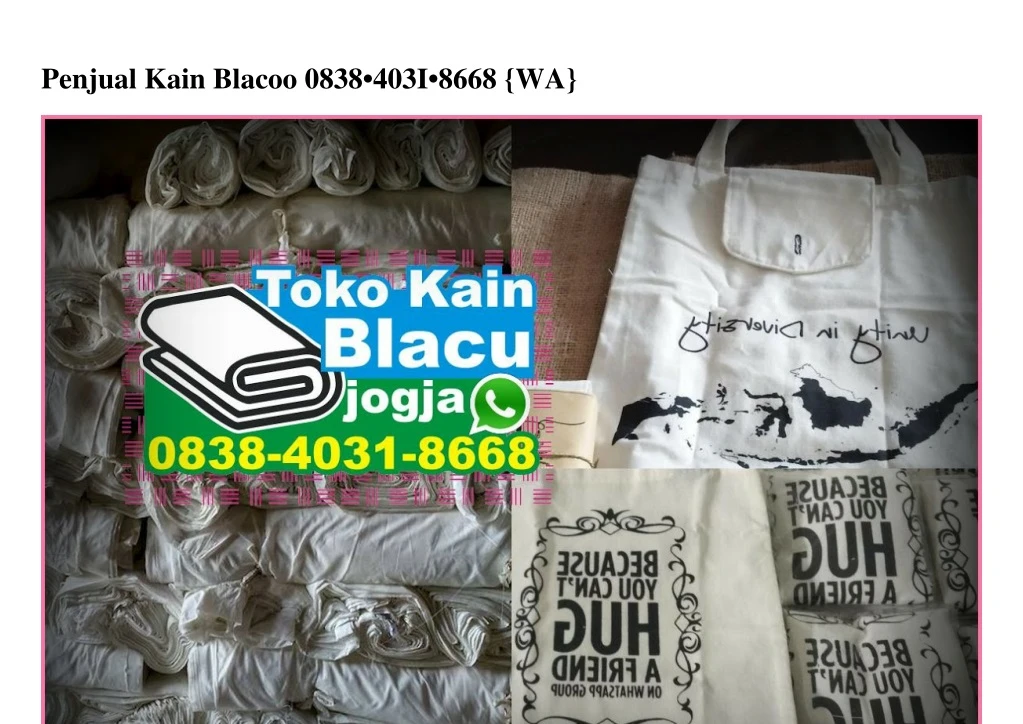 penjual kain blacoo 0838 403i 8668 wa