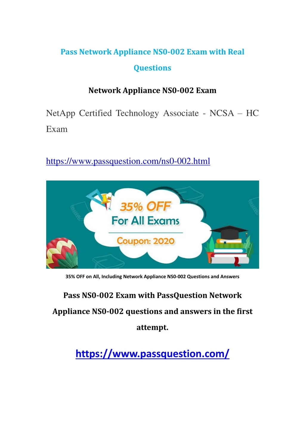 pass network appliance ns0 002 exam with real