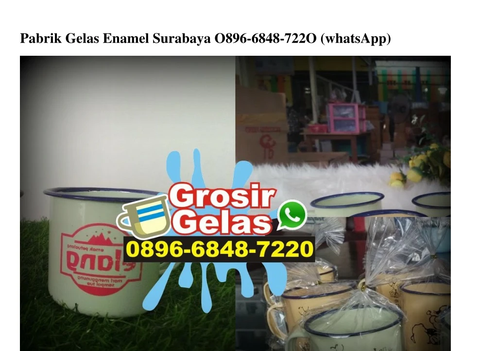 pabrik gelas enamel surabaya o896 6848 722o