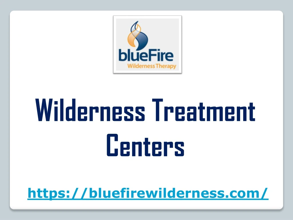 wilderness treatment centers
