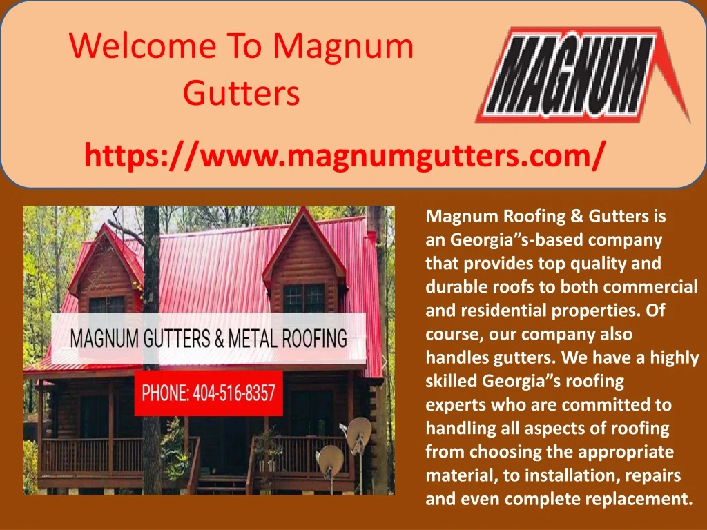 welcome to magnum gutters