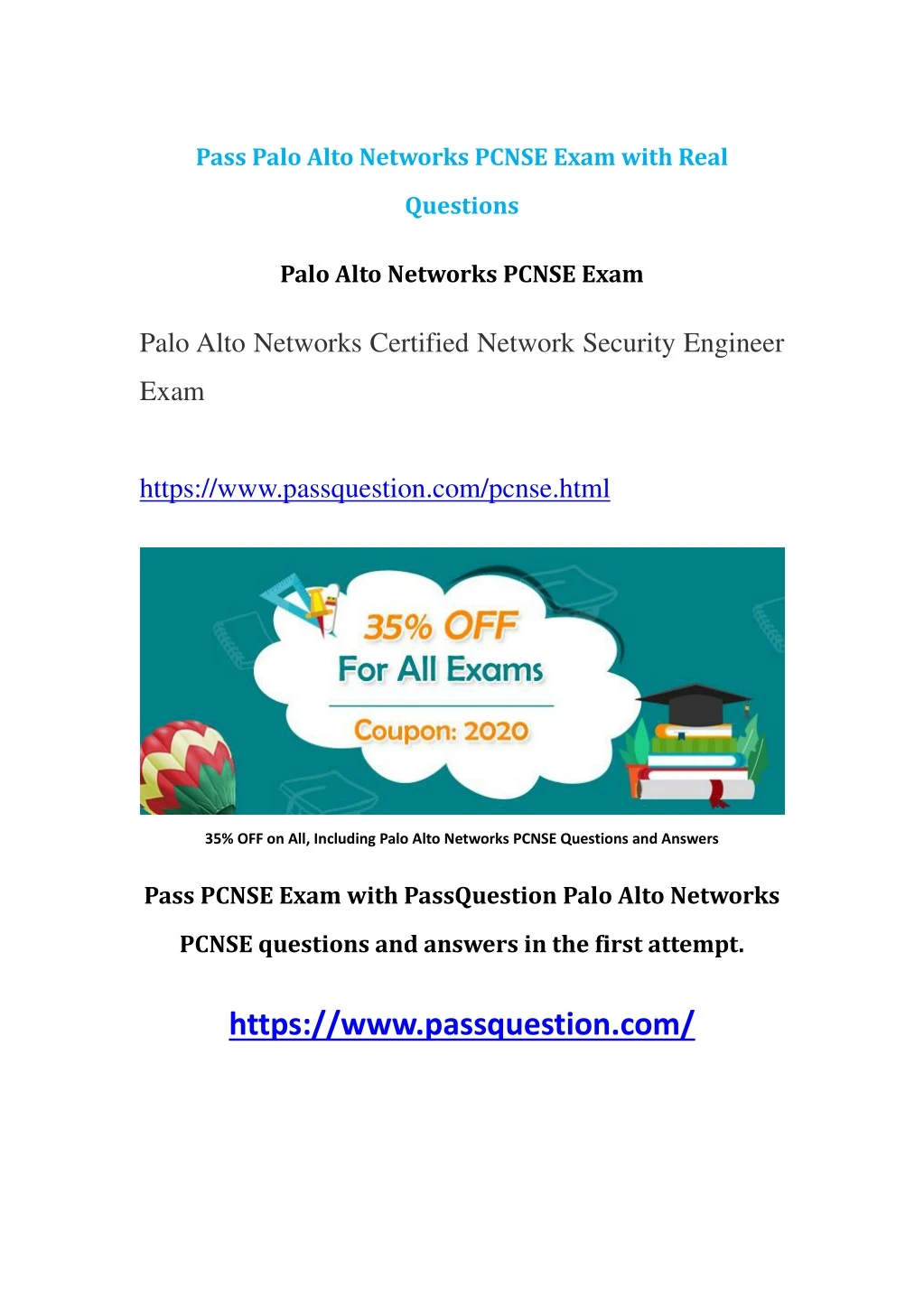 pass palo alto networks pcnse exam with real