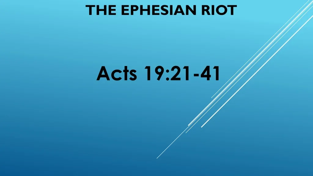 the ephesian riot