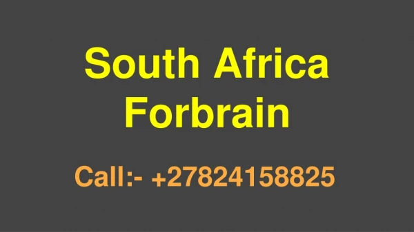 south africa forbrain