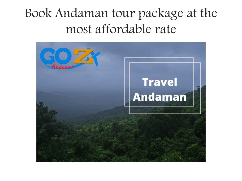 book andaman tour package at the most affordable rate