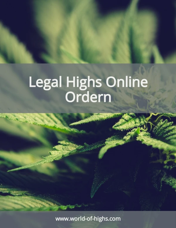 Legal Highs Online Ordern