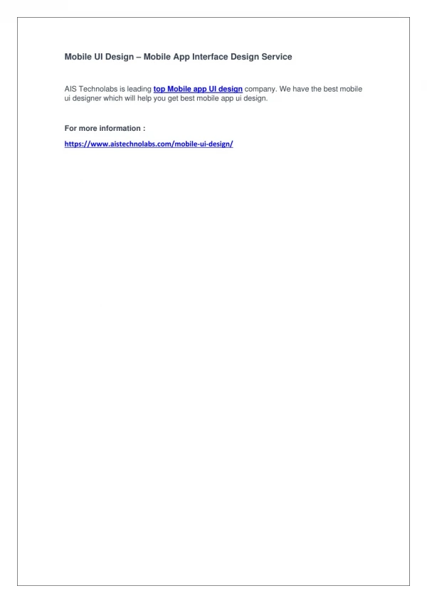 mobile ui design mobile app interface design