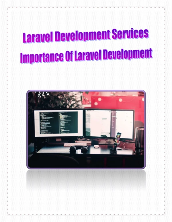 Laravel Development Services - Importance Of Laravel Development