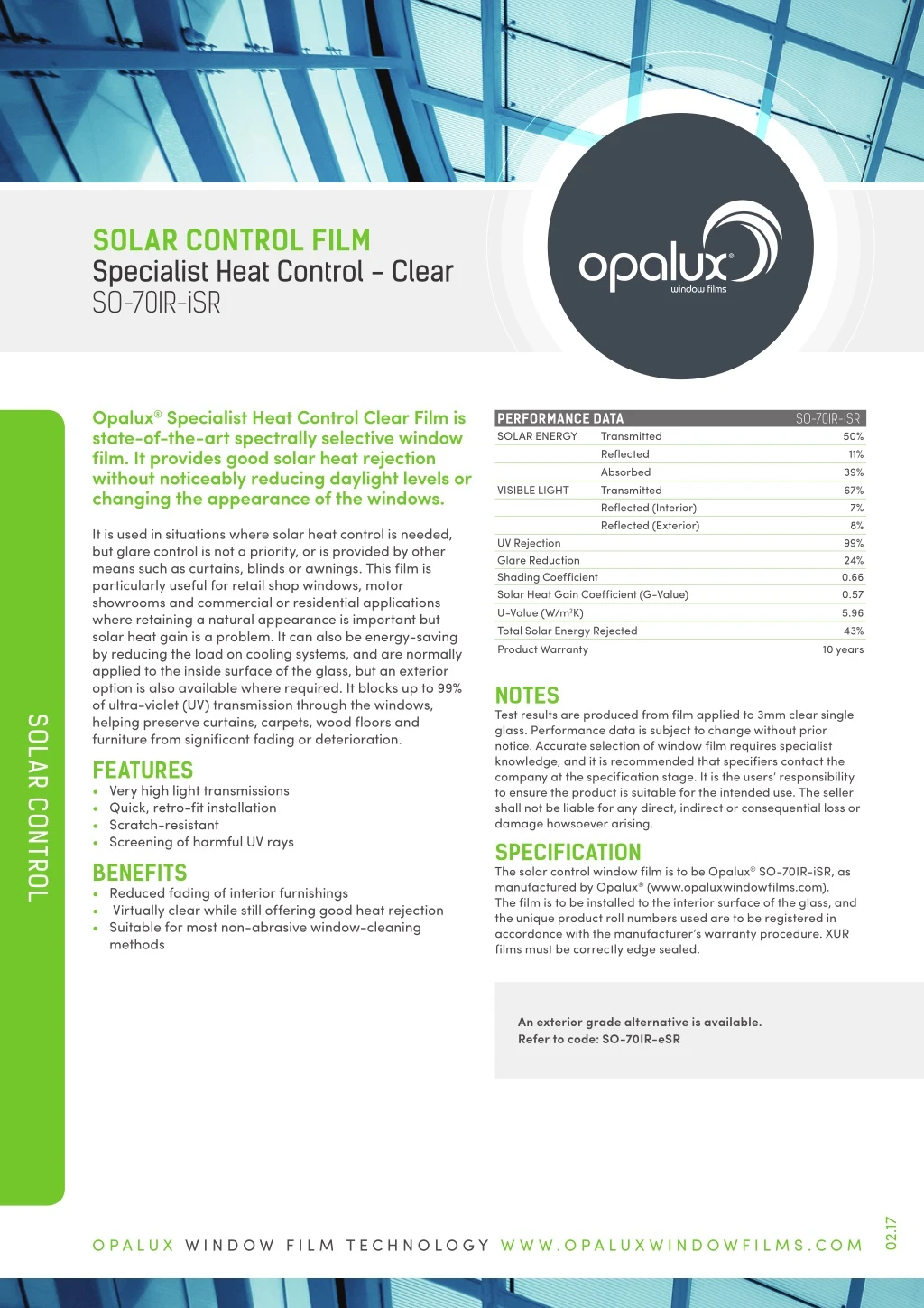 solar control film specialist heat control clear