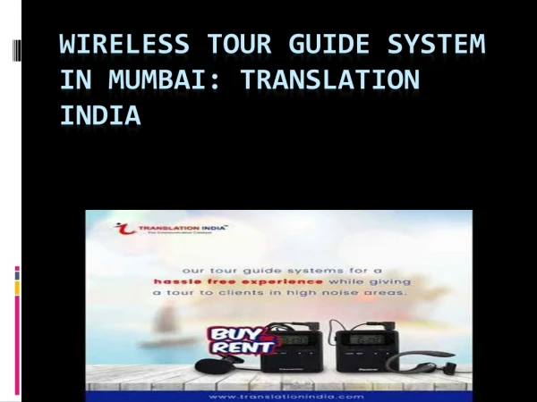 Wireless tour guide system in mumbai