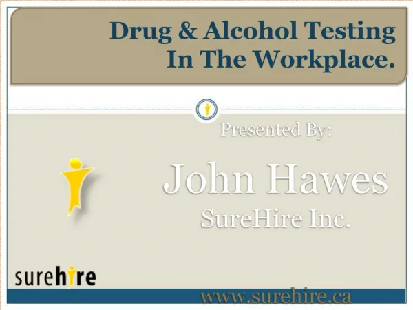 Drug Alcohol Testing In The Workplace.
