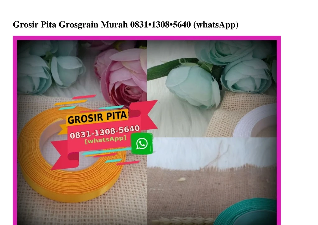 grosir pita grosgrain murah 0831 1308 5640