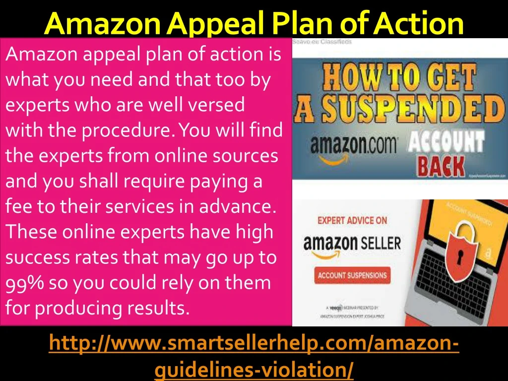 amazon appeal plan of action