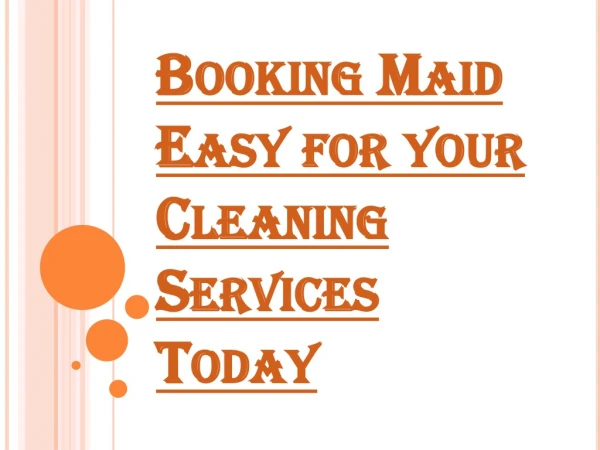 Contact Booking Maid Easy for your Cleaning Services Today