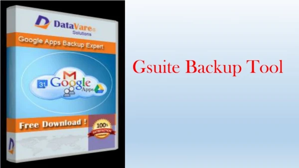 Gsuite Backup