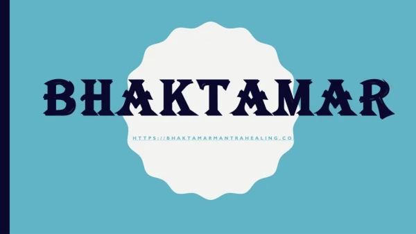 bhaktamar