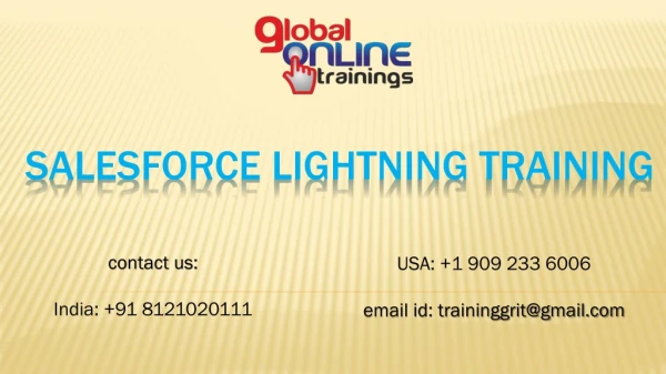 Salesforce lightning training |Salesforce lightning developer