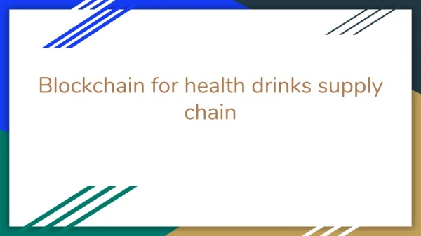 Beverage Industry Blockchain