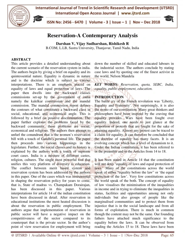 international journal of trend in international