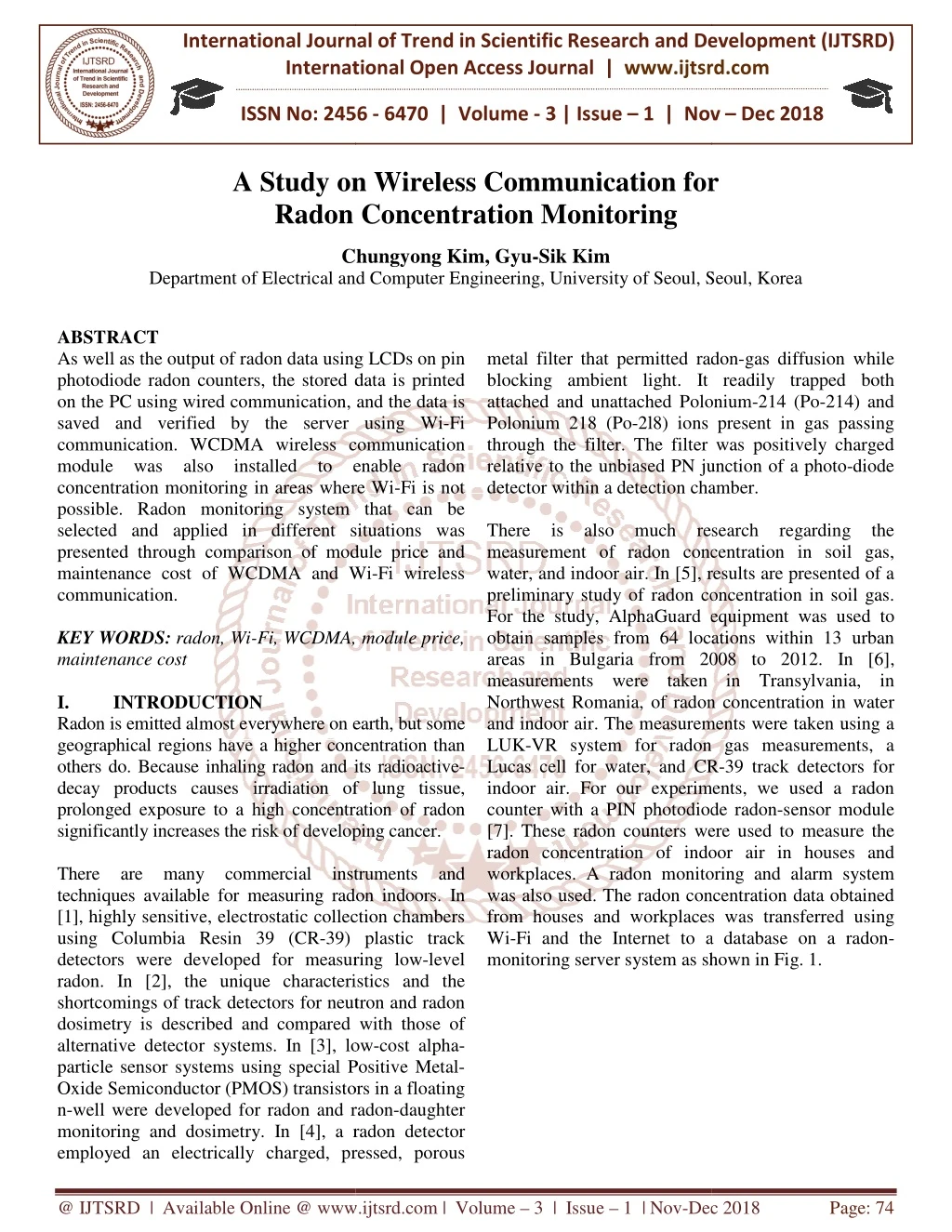 international journal of trend in international